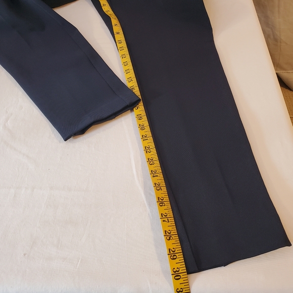 Pink Tartan Navy Blue Trousers -‎ Size 12 - Picture 6 of 7